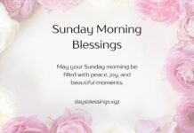 Sunday Morning Blessings Sunday Morning Blessings